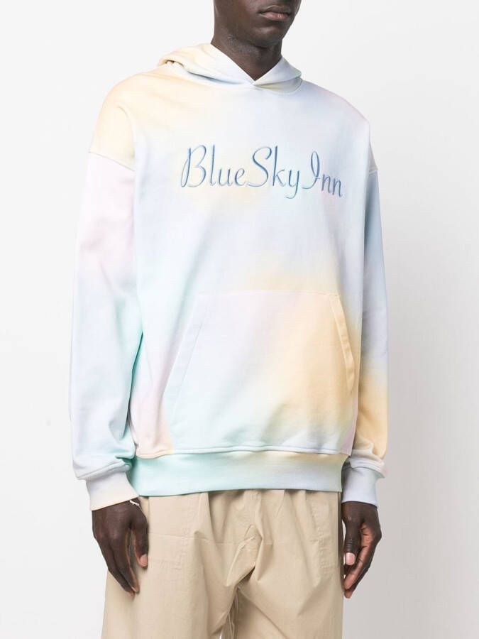 BLUE SKY INN Hoodie met geborduurd logo Blauw