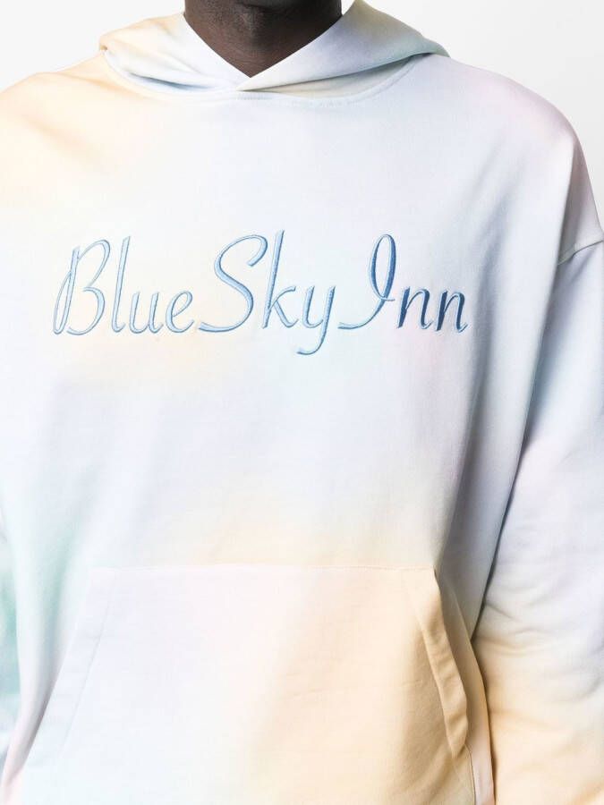 BLUE SKY INN Hoodie met geborduurd logo Blauw