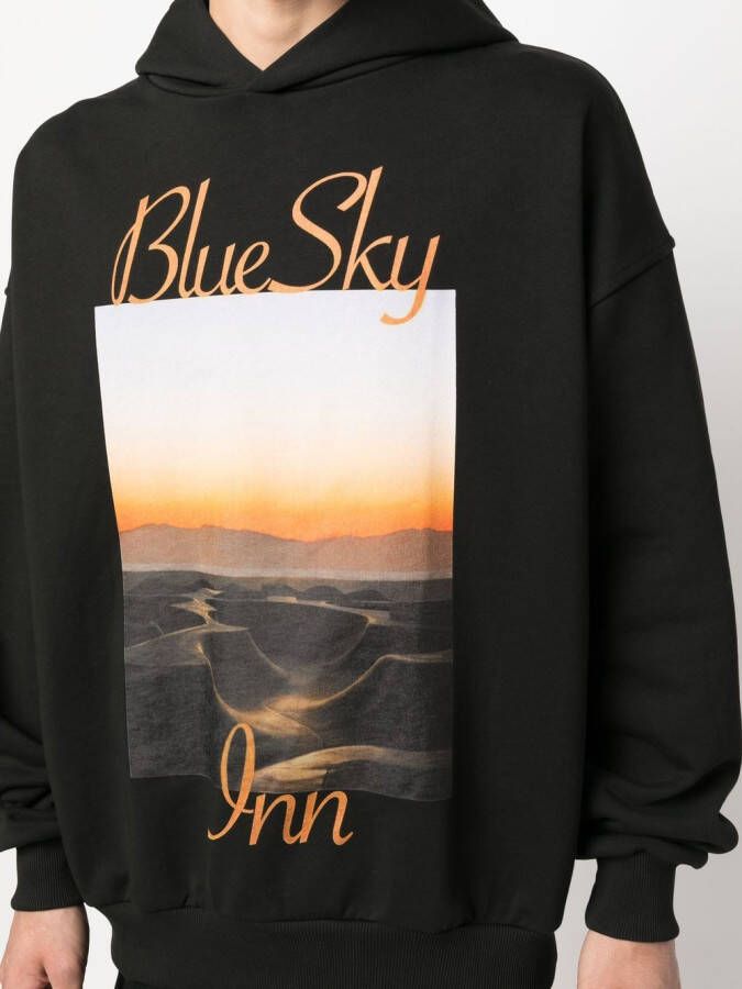BLUE SKY INN Hoodie met logo Zwart