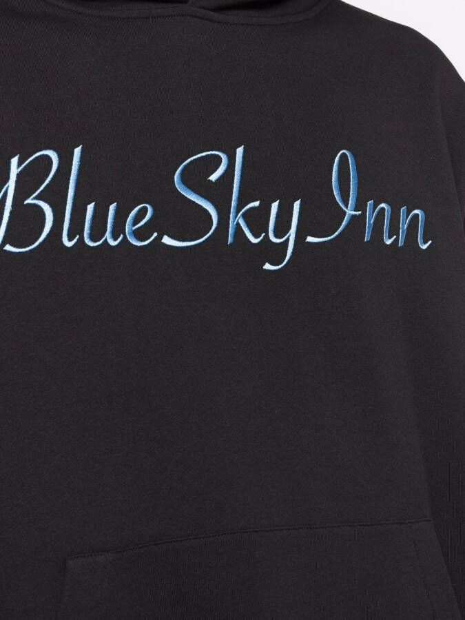 BLUE SKY INN Hoodie met logoprint Zwart