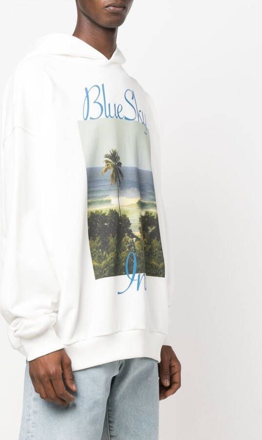 BLUE SKY INN Hoodie met print Wit