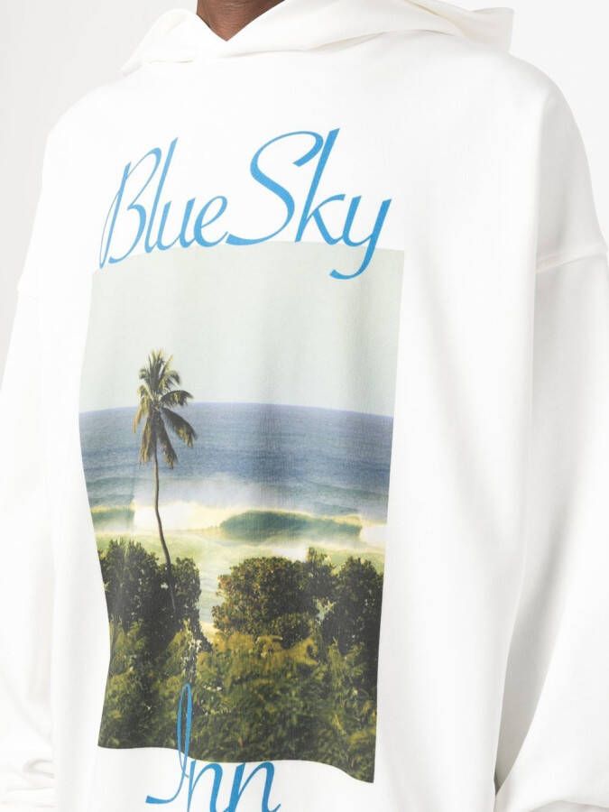 BLUE SKY INN Hoodie met print Wit