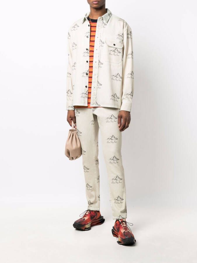BLUE SKY INN Jack met logoprint Beige