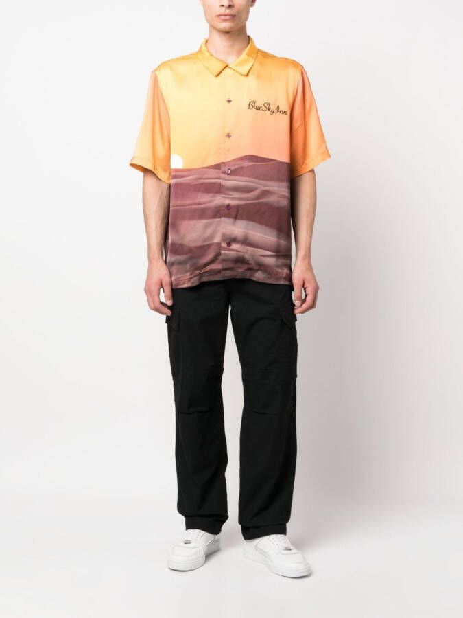 BLUE SKY INN Overhemd met print Oranje