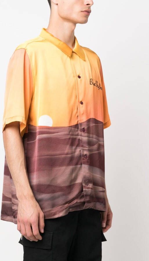 BLUE SKY INN Overhemd met print Oranje
