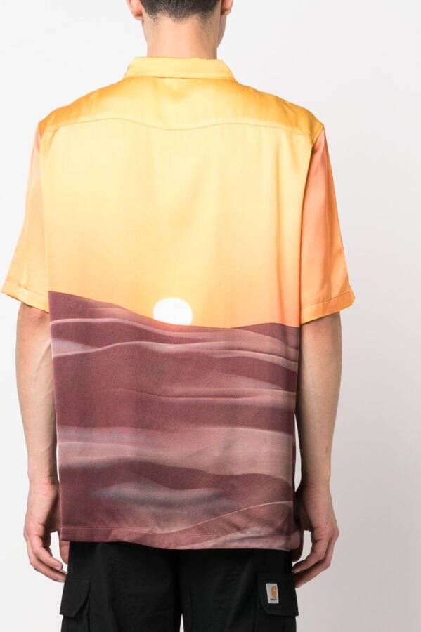 BLUE SKY INN Overhemd met print Oranje