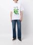 BLUE SKY INN T-shirt met bladprint Wit - Thumbnail 2