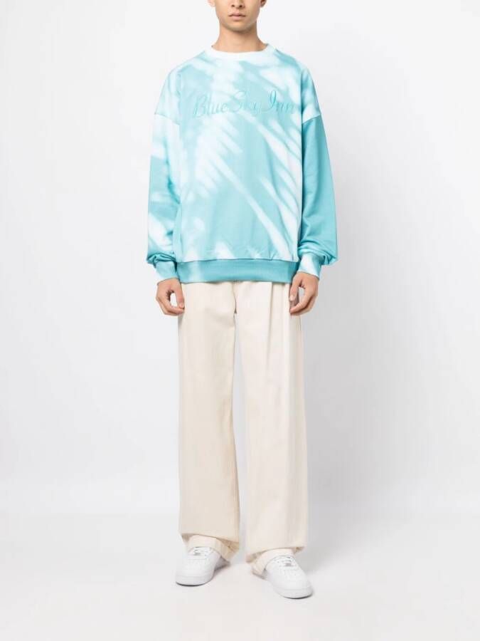 BLUE SKY INN Sweater met geborduurd logo Blauw