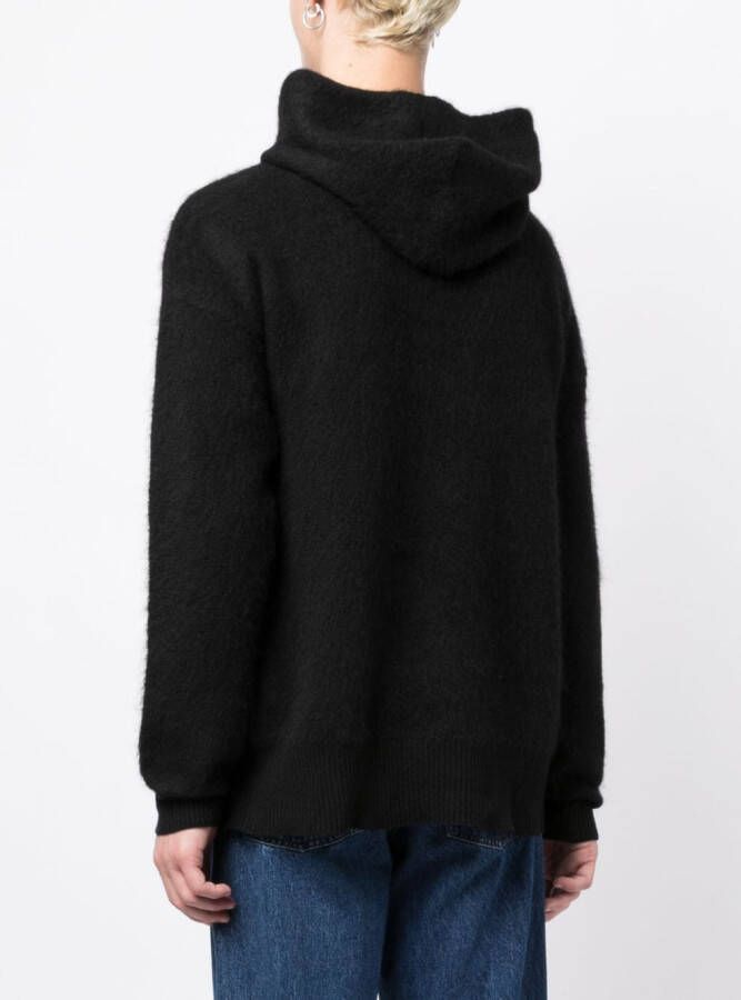 BLUE SKY INN Hoodie met logo-jacquard Zwart