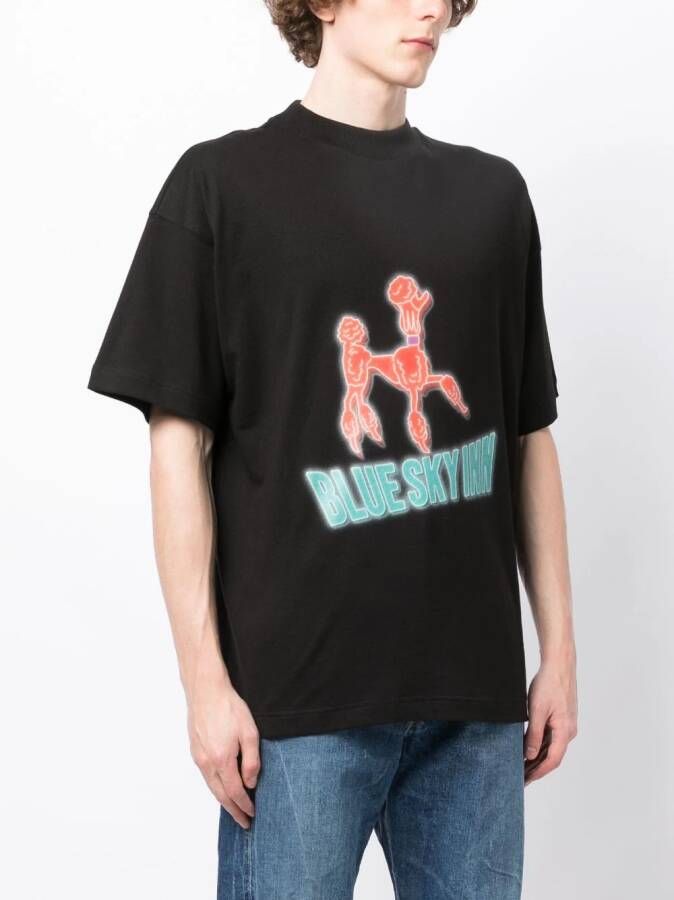 BLUE SKY INN T-shirt met logoprint Zwart