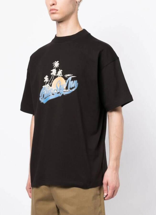 BLUE SKY INN T-shirt met logoprint Zwart