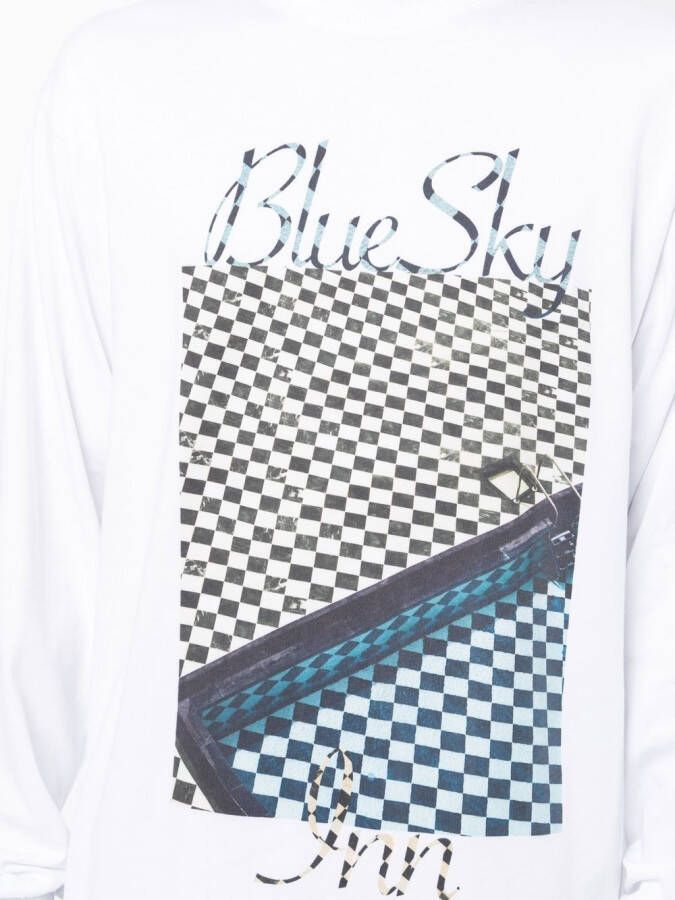 BLUE SKY INN T-shirt met logoprint Wit