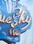 BLUE SKY INN Overhemd met geborduurd logo Blauw - Thumbnail 5