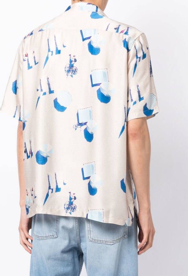 BLUE SKY INN Overhemd met print Bruin