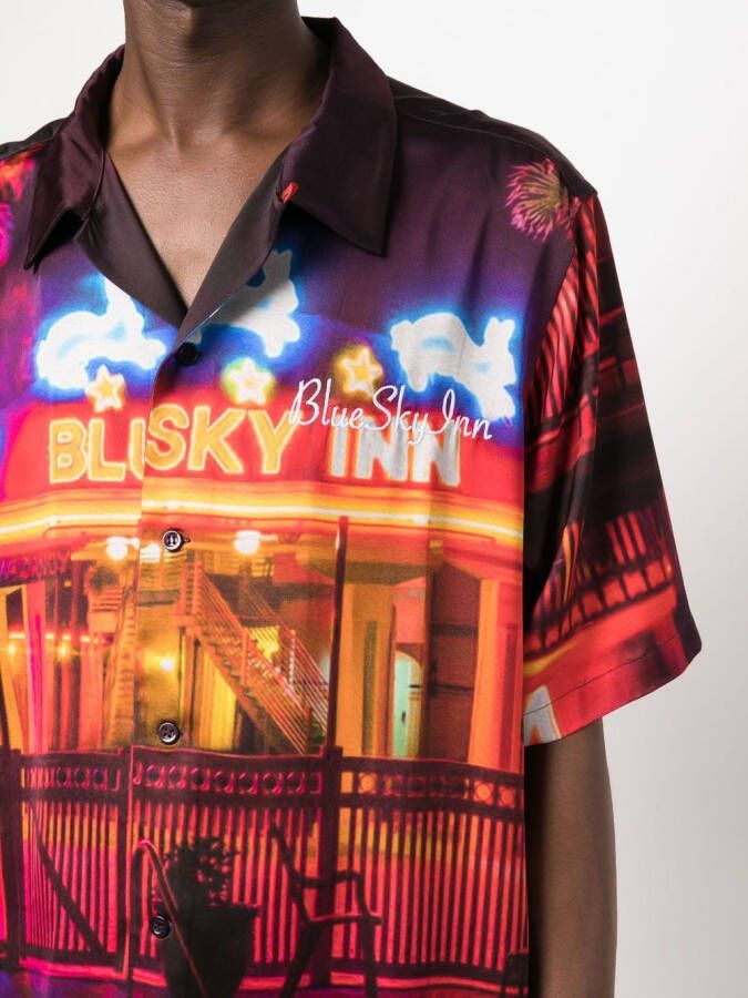 BLUE SKY INN Overhemd met print Paars