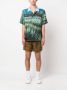 BLUE SKY INN Shorts met palmboomprint Bruin - Thumbnail 2