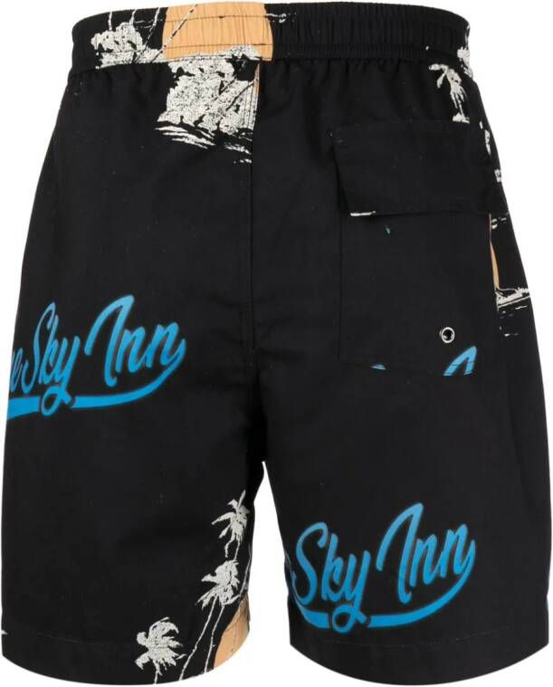 BLUE SKY INN Zwembroek met print Zwart