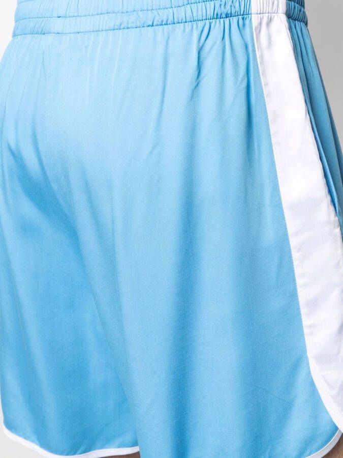 BLUE SKY INN Shorts met zijstreep Blauw