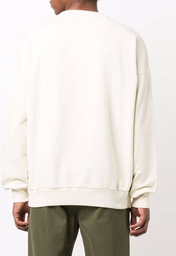 BLUE SKY INN Sweater met geborduurd logo Beige