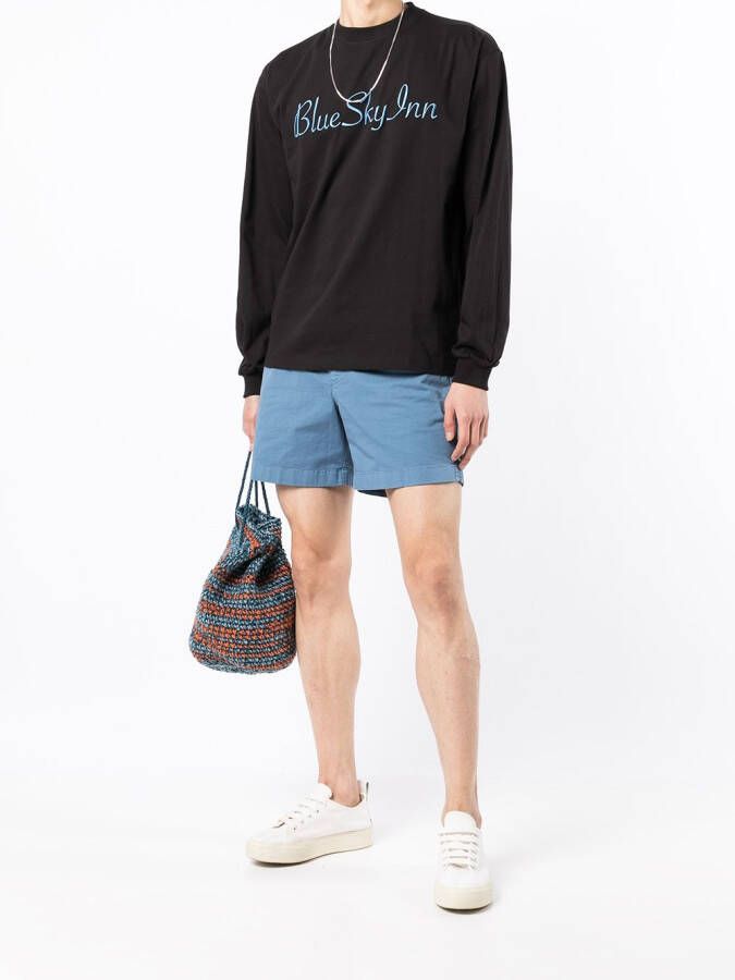 BLUE SKY INN Sweater met geborduurd logo Zwart