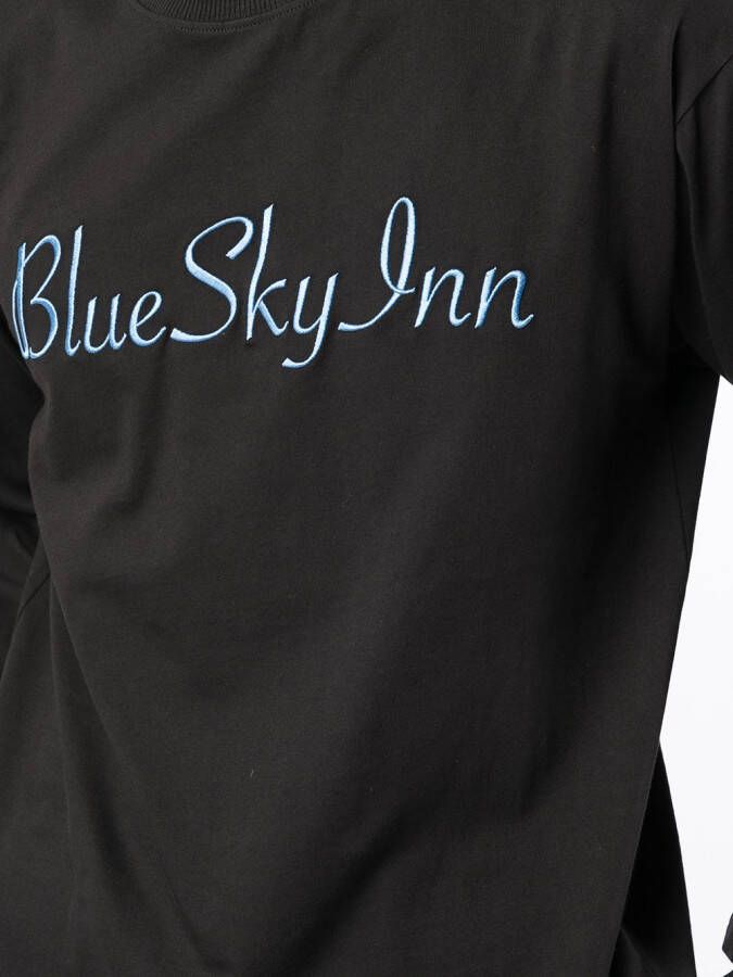 BLUE SKY INN Sweater met geborduurd logo Zwart