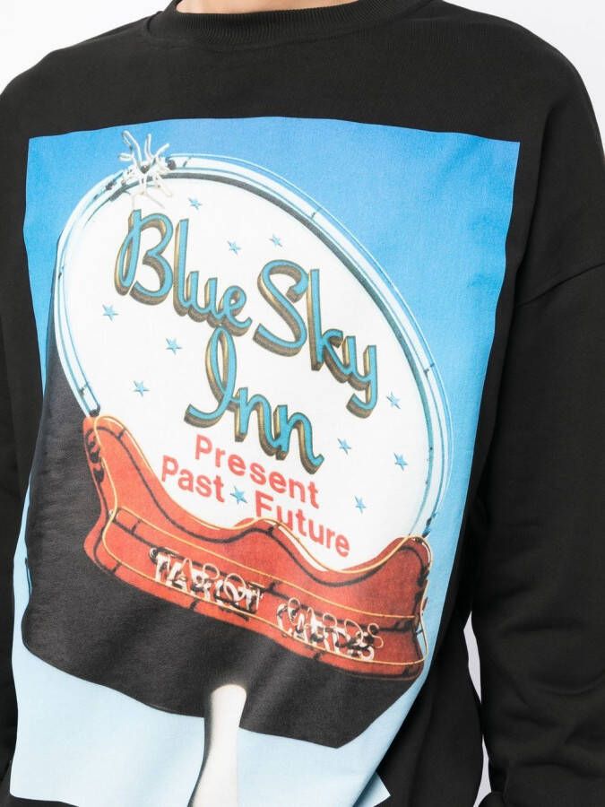 BLUE SKY INN Sweater met grafische print Zwart