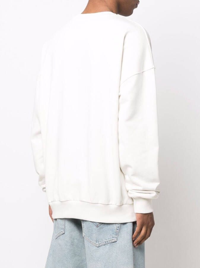 BLUE SKY INN Sweater met logoprint Beige