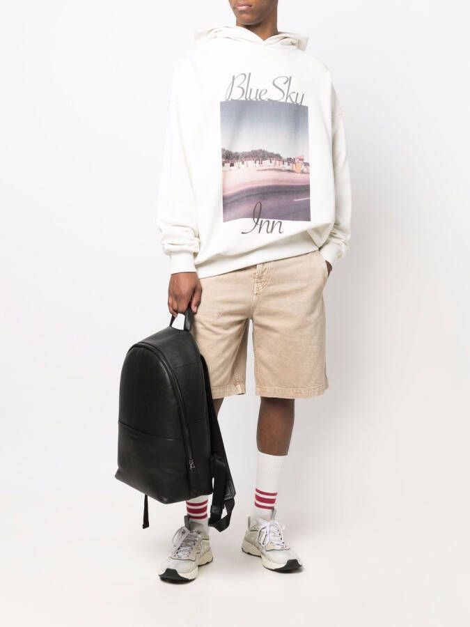 BLUE SKY INN Sweater met logoprint Beige