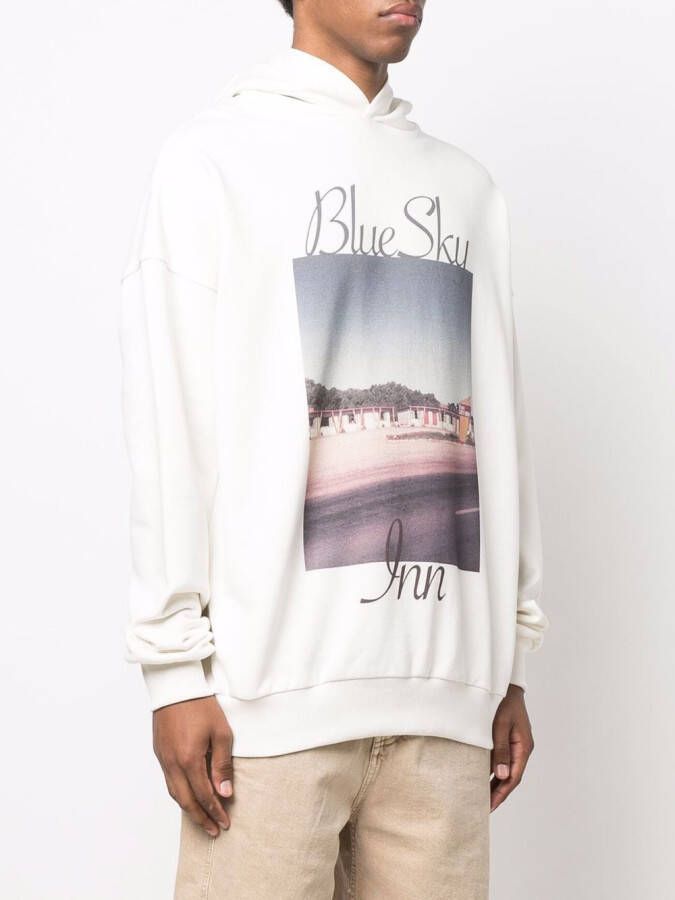 BLUE SKY INN Sweater met logoprint Beige