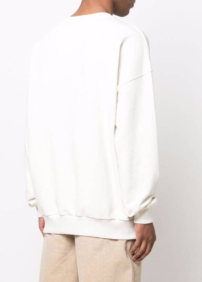 BLUE SKY INN Sweater met logoprint Beige