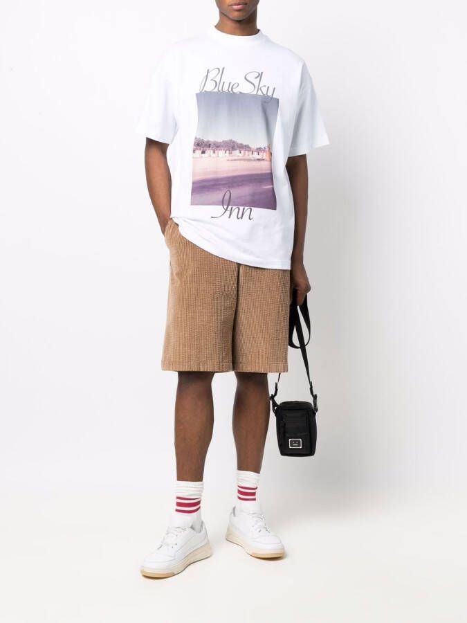 BLUE SKY INN T-shirt met fotoprint Wit