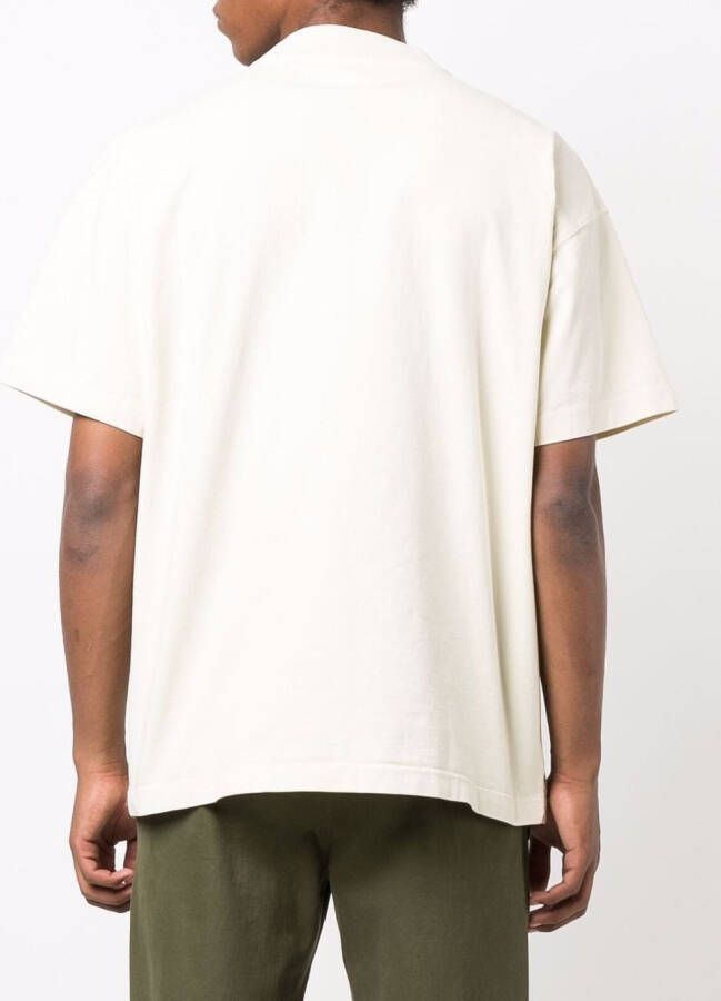 BLUE SKY INN T-shirt met logoprint Beige