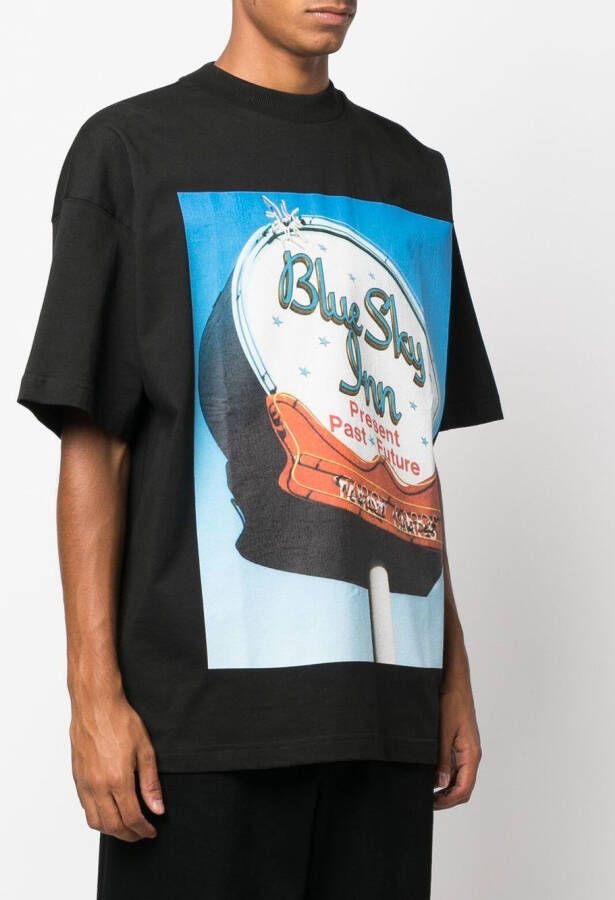 BLUE SKY INN T-shirt met logoprint Zwart