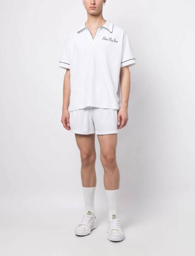 BLUE SKY INN Shorts met textuur Wit