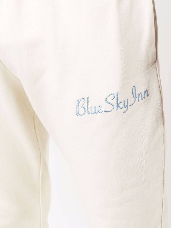 BLUE SKY INN Trainingsbroek met geborduurd logo Beige