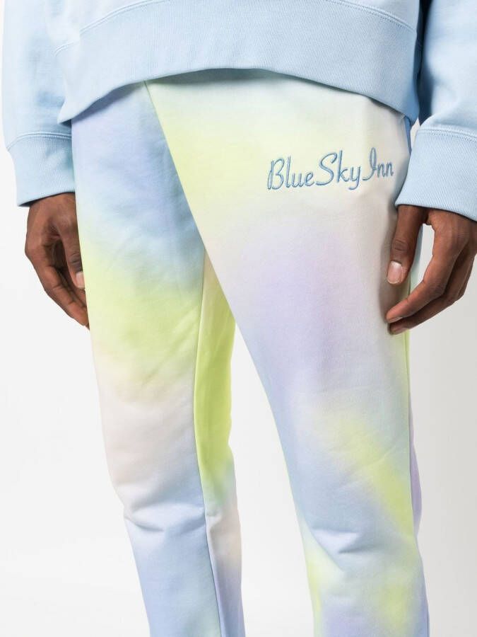 BLUE SKY INN Trainingsbroek met tie-dye print Geel