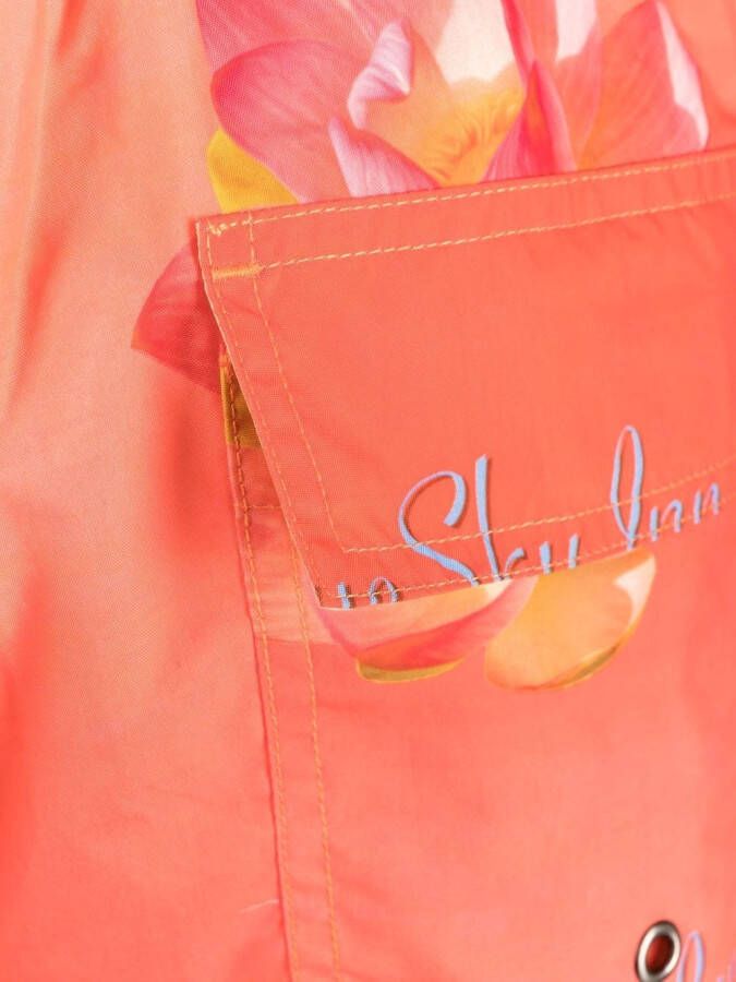 BLUE SKY INN Zwembroek met print Oranje