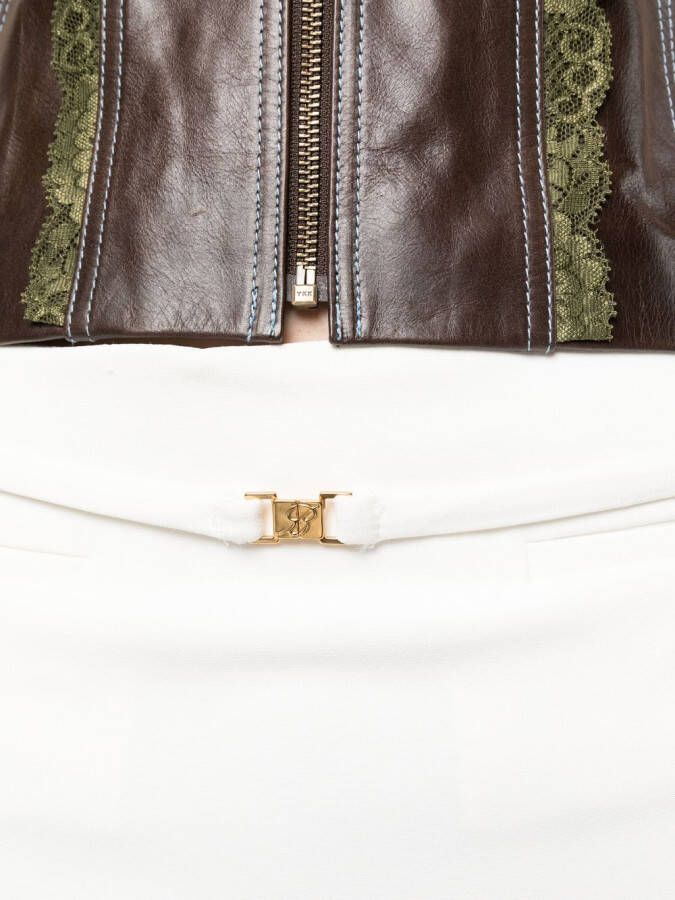 Blumarine Blouse met gespsluiting Wit