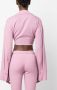 Blumarine Cropped blouse Roze - Thumbnail 4