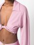 Blumarine Cropped blouse Roze - Thumbnail 5