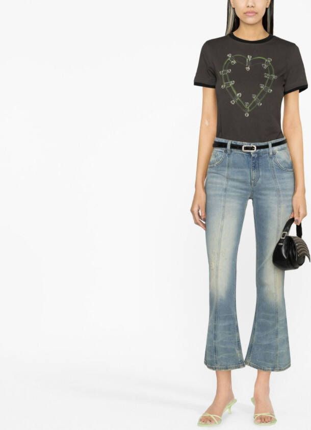 Blumarine Cropped jeans Blauw
