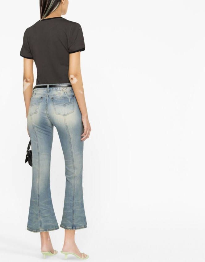 Blumarine Cropped jeans Blauw