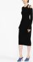 Blumarine Midi-jurk met uitgesneden detail Zwart - Thumbnail 4