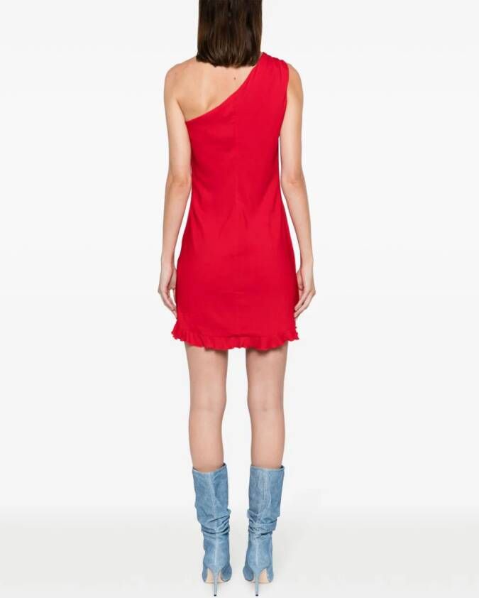 Blumarine Mini-jurk met bloemenpatch Rood