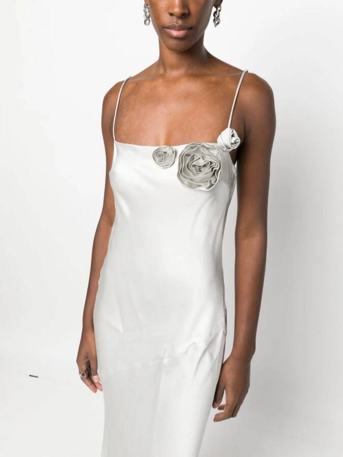 Blumarine Jurk met bloemenprint Grijs
