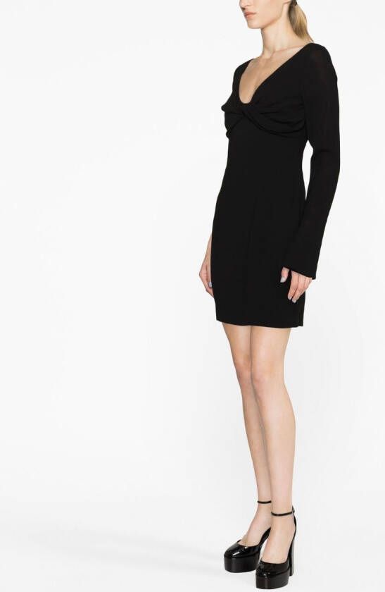 Blumarine Geknoopte mini-jurk Zwart