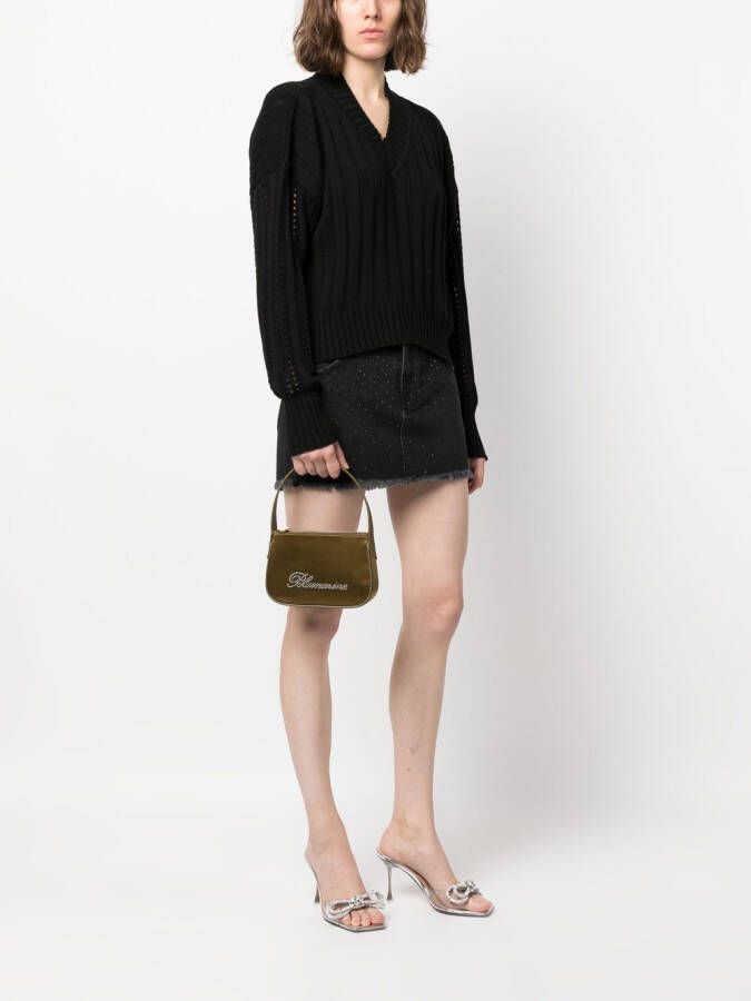 Blumarine Tas verfraaid met stras Groen