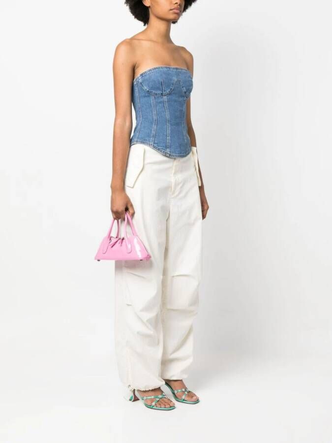 Blumarine Leren shopper Roze