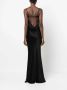 Blumarine Maxi-jurk met bloemapplicatie Zwart - Thumbnail 4