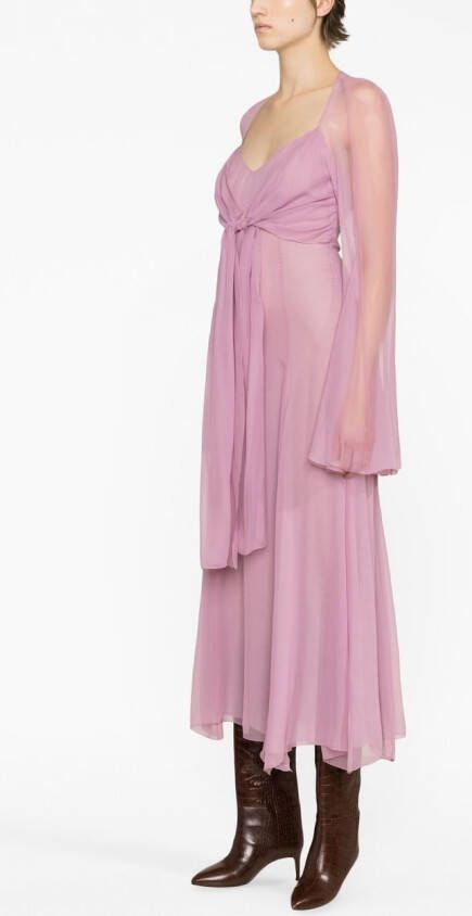 Blumarine Maxi-jurk met V-hals Roze